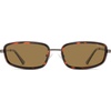 image:imageSOJOS Trendy Rectangle Polarized Sunglasses Womens Mens SJ1294GunmetalBrown
