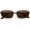 image:imageSOJOS Trendy Rectangle Polarized Sunglasses Womens Mens SJ1294GunmetalBrown