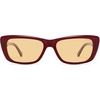 image:imageSOJOS Trendy Y2K Rectangle Polarized Sunglasses for Women SJ2741BurgundyLight Yellow