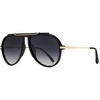image:imageSOJOS Retro Oversized 70s Aviator Sunglasses Women Men SJ2693Black Frame Grey Grading Lens