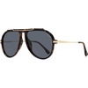 image:imageSOJOS Retro Oversized 70s Aviator Sunglasses Women Men SJ2693Tortoise Frame Grey Lens