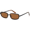 image:imageSOJOS Trendy Rectangle Polarized Sunglasses Womens Mens SJ1294BlackBrown