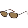 image:imageSOJOS Trendy Rectangle Polarized Sunglasses Womens Mens SJ1294GunmetalBrown