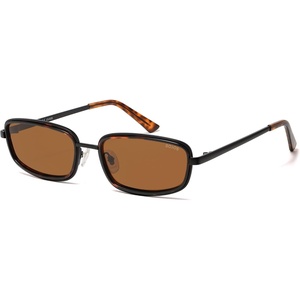 image:imageSOJOS Trendy Rectangle Polarized Sunglasses Womens Mens SJ1294BlackBrown
