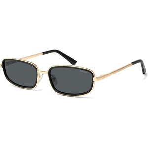 image:imageSOJOS Trendy Rectangle Polarized Sunglasses Womens Mens SJ1294GoldGrey